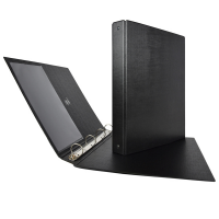 Raccoglitore Stelvio - 4 anelli tondi 25 mm - dorso 3 cm - f.to utile 22 x 30 cm - nero - Sei Rota - 36254410 - 8004972003597 - DMwebShop