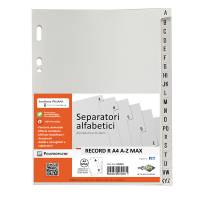 Separatore alfabetico A-Z Record R - PPL - 21 x 29,7 cm - A4 - grigio - Sei Rota - 581401 - 8006779056509 - DMwebShop