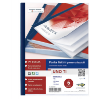 Portalistini personalizzabile Uno TI - 22 x 30 cm - 6 buste - blu - Sei Rota 55220607