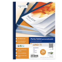 Portalistini personalizzabile Uno TI - 22 x 30 cm - 24 buste - blu - Sei Rota 55222407
