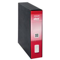 Registratore 9 - dorso 8 cm - 35 x 31,5 cm - rosso - Esselte - Dox - 000212B1 - 5028252424127 - DMwebShop