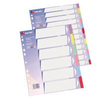 Separatore - cartoncino 225 gr - 6 tasti colorati - A4 - multicolore - Esselte - 00022100 - 8004389002213 - DMwebShop