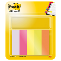 Segnapagina in carta - 15 x 50 mm - 5 colori Neon - conf. 500 pezzi - Post-it - 7100172770 - 3134375317160 - DMwebShop