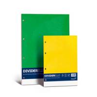 Separatore Dividerello cartoncino colorato - 220 gr - 16 x 21 cm - mix 5 colori set da 10 fogli - Favini - A56Y105 - 8007057269215 - DMwebShop