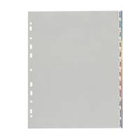 Separatore - 12 tacche personalizzabili - PP - 22 x 30 cm - grigio - Favorit - 400006688 - 8006779056202 - DMwebShop