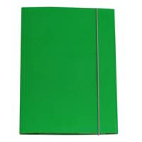 Cartellina con elastico - cartone plastificato - 3 lembi - 25 x 34 cm - verde - conf. 10 pezzi - Cart. Garda - CG0032LBXXXAE03 - 8001182007100 - DMwebShop