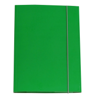 Cartellina con elastico - cartone plastificato - 3 lembi - 25 x 34 cm - verde - conf. 10 pezzi - Cart. Garda - CG0032LBXXXAE03 - 8001182007100 - DMwebShop