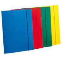 Cartellina con elastico - PPL - 3 lembi - 25,5 x 35,5 cm - verde - conf. 10 pezzi - Fellowes - U110-VE - 8015687007336 - DMwebShop