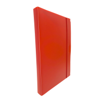 Cartella progetto con elastico - 24 x 35 cm - dorso 3 cm - rosso - Fellowes U140-RO