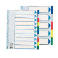Separatore - 10 tasti colorati - PP - A4 maxi - 24,5 x 29,7 cm - multicolore - Esselte - 15267 - 5902812152678 - DMwebShop