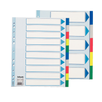 Separatore - 10 tasti colorati - PP - A4 maxi - 24,5 x 29,7 cm - multicolore - Esselte - 15267 - 5902812152678 - DMwebShop