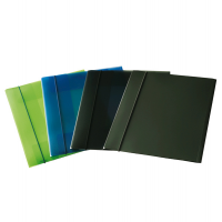 Cartellina con elastico - PPL - 3 lembi - 23,5 x 34,5 cm - trasparente blu - conf. 10 pezzi - Fellowes - U110-TB - 8015687016857 - DMwebShop