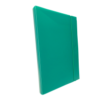 Cartella progetto con elastico - 24 x 35 cm - dorso 3 cm - verde - Fellowes U140-VE