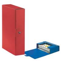 Scatola progetto Eurobox - dorso 8 cm - 25 x 35 cm - rosso - conf. 5 pezzi - Esselte - 390328160 - 48351A - DMwebShop