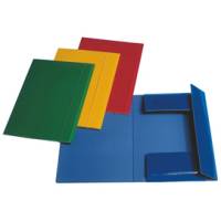 Cartellina con elastico - cartoncino plastificato - 3 lembi - 550 gr - 25 x 35 cm - blu - conf. 5 pezzi - Esselte - 390346050 - 8004157000052 - DMwebShop
