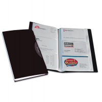 Portabiglietti da visita Office Suites - 120 tasche - con custodia - 11,4 x 19,2 cm - nero - Fellowes - 40345. - 8015687017977 - DMwebShop