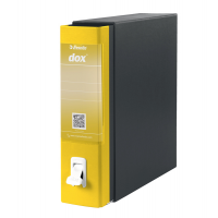 Registratore 1 - dorso 8 cm - commerciale - 23 x 29,7 cm - giallo - Esselte - Dox - D26106 - 8004389086992 - DMwebShop