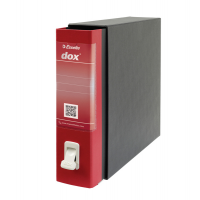 Registratore Dox 2 - dorso 8 cm - protocollo - 23 x 34 cm - rosso - Esselte - Dox - D26211 - 8004389087425 - DMwebShop