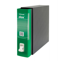 Registratore Dox 2 - dorso 8 cm - protocollo - 23 x 34 cm - verde - Esselte - Dox - D26214 - 8004389087456 - DMwebShop