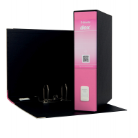 Registratore Dox 2 - dorso 8 cm - protocollo 23 x 34 cm - rosa - Esselte D15219