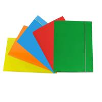 Cartellina con elastico - cartone plastificato - 3 lembi - 25 x 34 cm - colori assortiti - conf. 10 pezzi - Cart. Garda - CG0032LBXXXAE15 - 8001182000071 - DMwebShop
