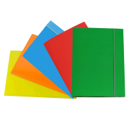 Cartellina con elastico cartone plastificato 3 lembi - 25 x 34 cm - colori assortiti - conf. 10 pezzi - Cart. Garda - CG0032LBXXXAE15 - 8001182000071 - DMwebShop