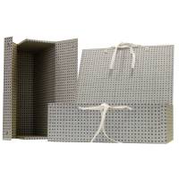 Scatola archivio in legno - 38 x 27 cm - dorso 12 cm - grigio - Brefiocart - 0203700 - 8014819009651 - DMwebShop