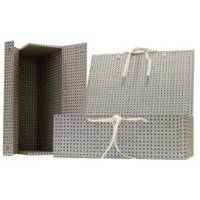 Scatola archivio in legno - 38 x 27 cm - dorso 12 cm - grigio - Brefiocart - 0203700 - 8014819009651 - DMwebShop