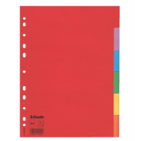 Separatore Economy - 6 tasti - cartoncino colorato 160 gr - A4 - multicolore - Esselte - 100200 - 5902812100204 - DMwebShop