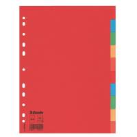Separatore Economy - 10 tasti - cartoncino colorato 160 gr - A4 - multicolore - Esselte - 100201 - 5902812002010 - DMwebShop