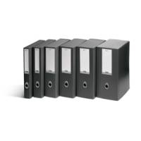 Scatola progetto Plus Vip - 34,5 x 24,5 cm - dorso 10 cm - grigio antracite - conf. 5 pezzi - Fellowes - 1007301 - 43859658985 - DMwebShop