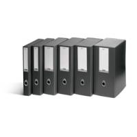 Scatola progetto Plus Vip - 34,5 x 24,5 cm - dorso 15 cm - grigio antracite - conf. 5 pezzi - Fellowes - 1007501 - 43859659005 - DMwebShop