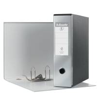 Registratore Eurofile G53 - dorso 8 cm - commerciale - 23 x 30 cm - grigio metallizzato - Esselte - 390753970 - 8004157753972 - DMwebShop