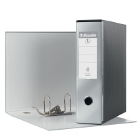 Registratore Eurofile G53 - dorso 8 cm - commerciale - 23 x 30 cm - grigio metallizzato - Esselte - 390753970 - 8004157753972 - DMwebShop
