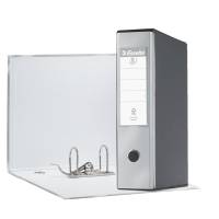 Registratore Eurofile G55 - dorso 8 cm - protocollo - 23 x 33 cm - grigio metallizzato - Esselte - 390755970 - 8004157755976 - DMwebShop