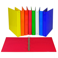 Raccoglitore - 4 anelli tondi 30 mm - dorso 4 cm - 22 x 30 cm - colori assortiti - Starline