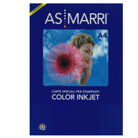 Carta fotografica - per inkjet - A4 - 200 gr - 50 fogli - effetto opaco - bianco - As Marri - 8734 - 8023927087345 - DMwebShop