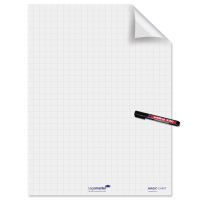 Fogli elettrostatici Magic Chart - 60 x 80 cm - quadretti 2,5 cm - rotolo da 25 pezzi - Legamaster - L-1590 00 - 8713797095167 - DMwebShop