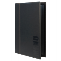 Portamenu' Trendy - A4 - 24 x 34 cm - nero - 1 inserto doppio incluso - Securit