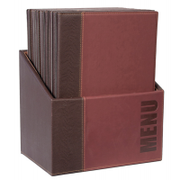 Menu Box Trendy - 20 Portamenu' - bordeaux - Securit - MC-BOX-TRA4-WR - 8717624245176 - DMwebShop