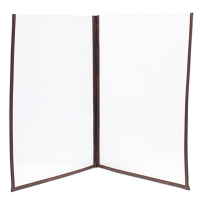 Portamenu' Crystal BR2 doppio per 4 fogli - A4 - set 3 pezzi - Securit - MC3-CYA4-BR2 - 8717624244827 - DMwebShop