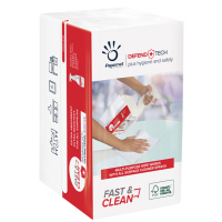Panni Defend Tech - 2 veli - 21,6 x 33,25 cm - FasteClean - conf. 20 pezzi da 100 - Papernet - 419295 - 8024929292959 - DMwebShop