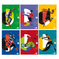 Maxiquaderno Sport fantasia - A4 - 40+2 fogli - 80 gr - 4 mm - conf. 10 pezzi - BM - 0110433 - 8008234104336 - DMwebShop