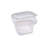 Contenitori in PP - con coperchio incernierato - 12 x 12 x 7,5 cm - pack 50 pezzi - Europack - 48401052 - 8007626780417 - DMwebShop