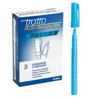 Evidenziatore fluo Highlighter - punta a scalpello - azzurro - conf. 12 pezzi - Tratto - 733005 - 8000825733055 - DMwebShop