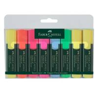 Evidenziatore Textliner 48 - punta a scalpello - tratto 1 - 3 - 5 mm - astuccio 8 colori - Faber Castell - 154862 - 4005402548637 - DMwebShop