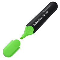Evidenziatore Job - punta a scalpello - tratto da 1 - 5 mm - colore verde - conf. 10 pezzi - Schneider - P001504 - 4004675015044 - DMwebShop