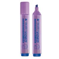 Evidenziatore Video - punta a scalpello - da 1 - 5 mm - lilla - conf. 12 pezzi - Tratto - 830208 - 8000825003868 - DMwebShop