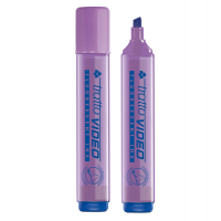 Evidenziatore Video - punta a scalpello - da 1 - 5 mm - lilla - conf. 12 pezzi - Tratto - 830208 - 8000825003868 - DMwebShop