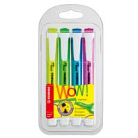 Evidenziatore Swing Cool punta a scalpello tratto da 1 mm e 4 mm astuccio 4 colori - 14468